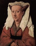 Jan Van Eyck Portrait of Margarete van Eyck oil